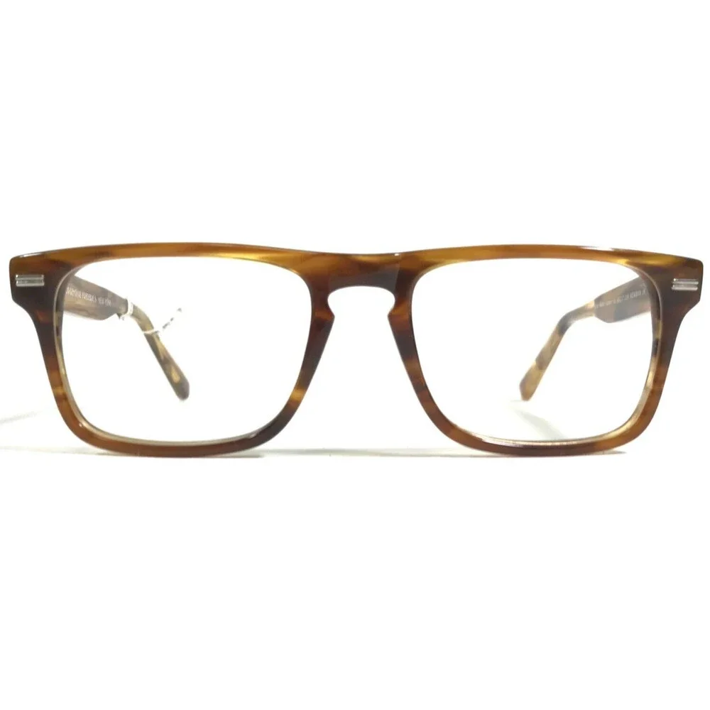 Morgenthal Frederics Eyeglasses Frames 208 NEWMAN JR. Brown Horn Rim 49-17-140